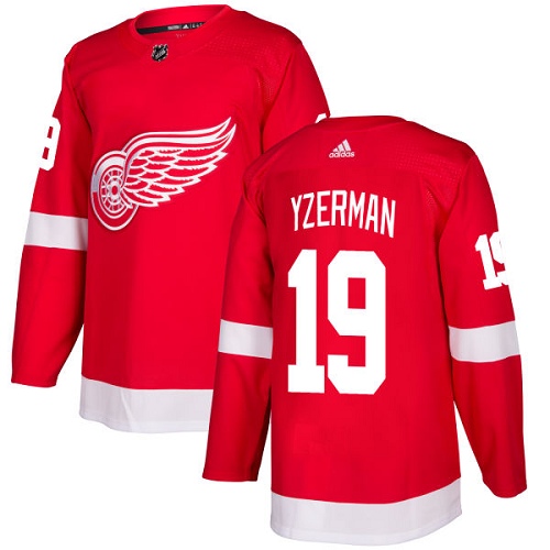 Adidas Men Detroit Red Wings #19 Steve Yzerman Red Home Authentic Stitched NHL Jersey